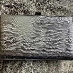 Glitzy Silver Clutch Bag